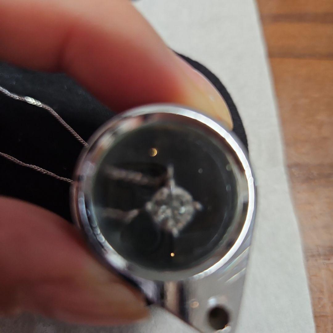 プラチナ　1粒ダイヤモンド　ネックレス