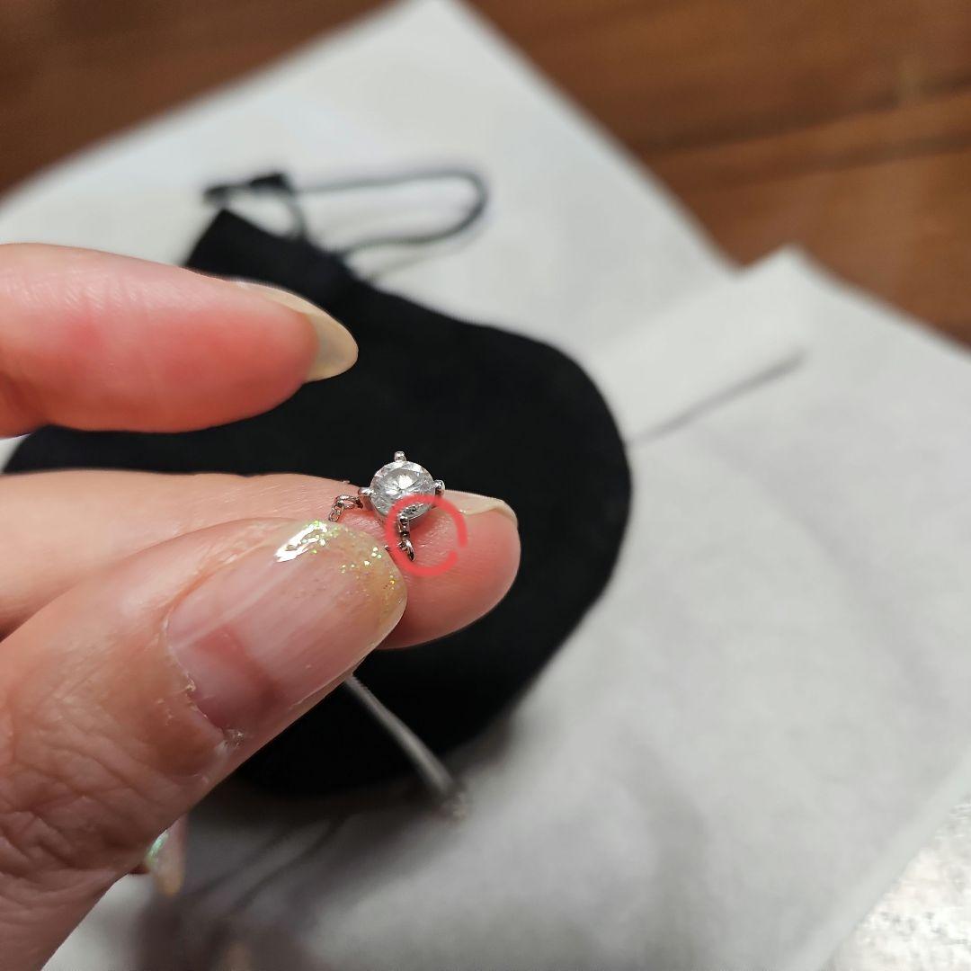 プラチナ　1粒ダイヤモンド　ネックレス