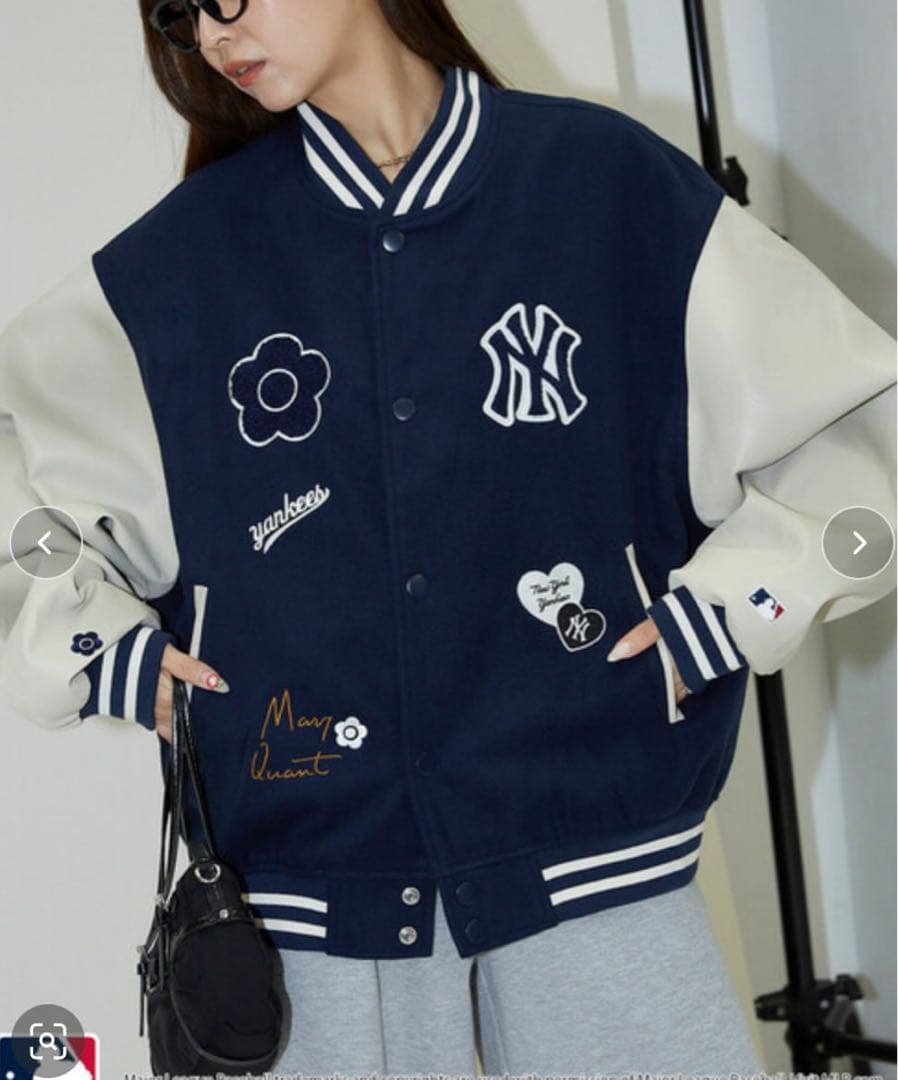 MLB × MARY QUANT/エムエルビー × マリークワント スタジャン