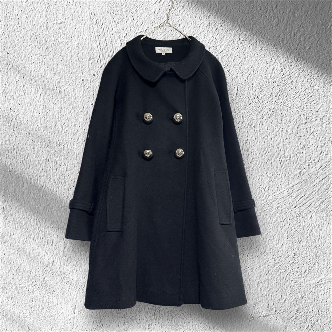 PAUL & JOE/ポール&ジョー　ピーコート　ブラック　36