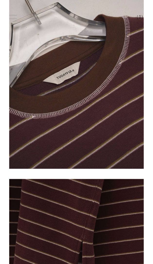【新品未使用】TODAYFUL Border Long T-shirts