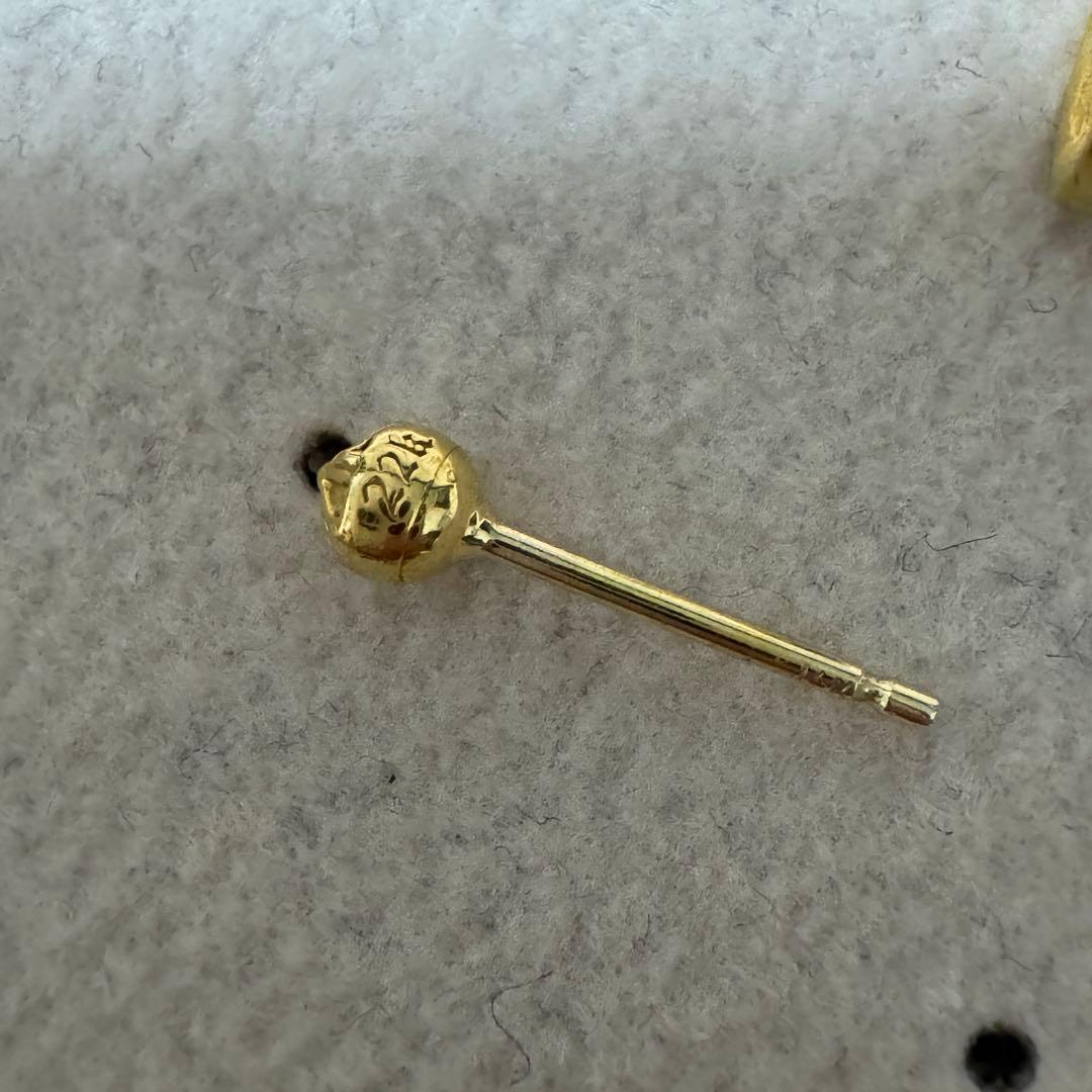 ま*ー様 Chrome Hearts クロスボールミニ ピアス 22金　インボイ