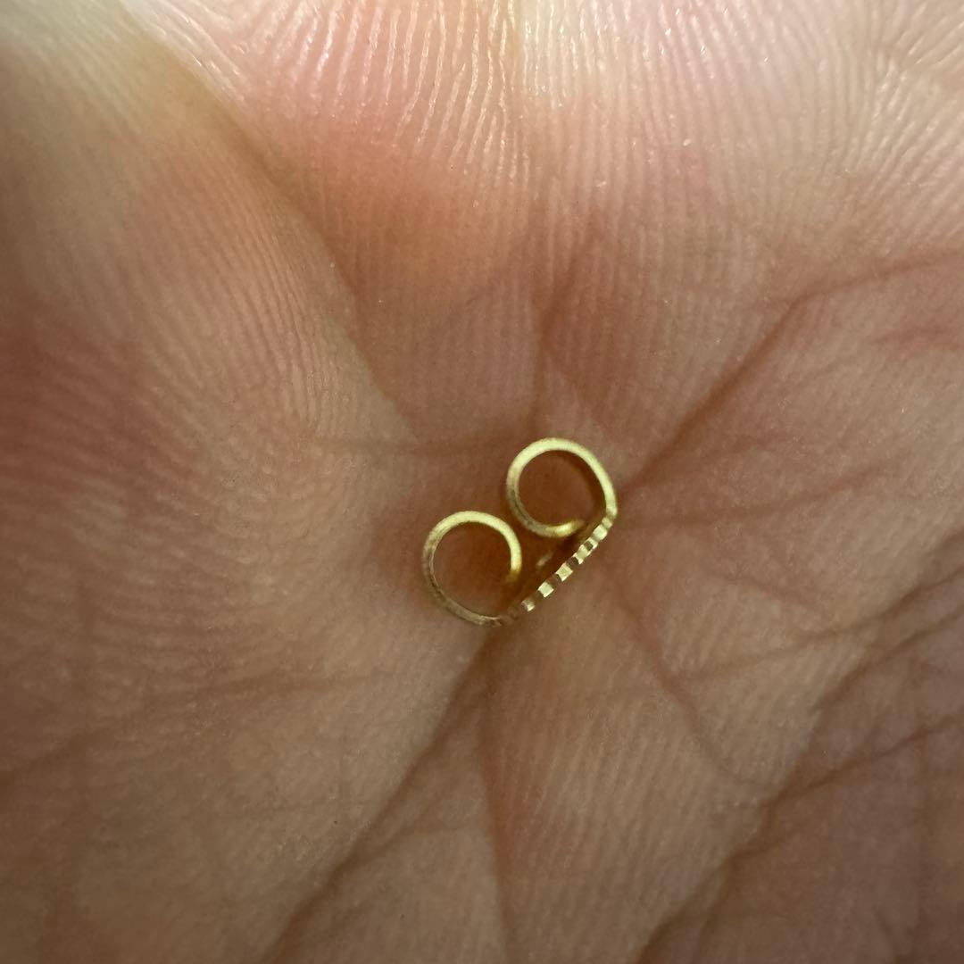 ま*ー様 Chrome Hearts クロスボールミニ ピアス 22金　インボイ