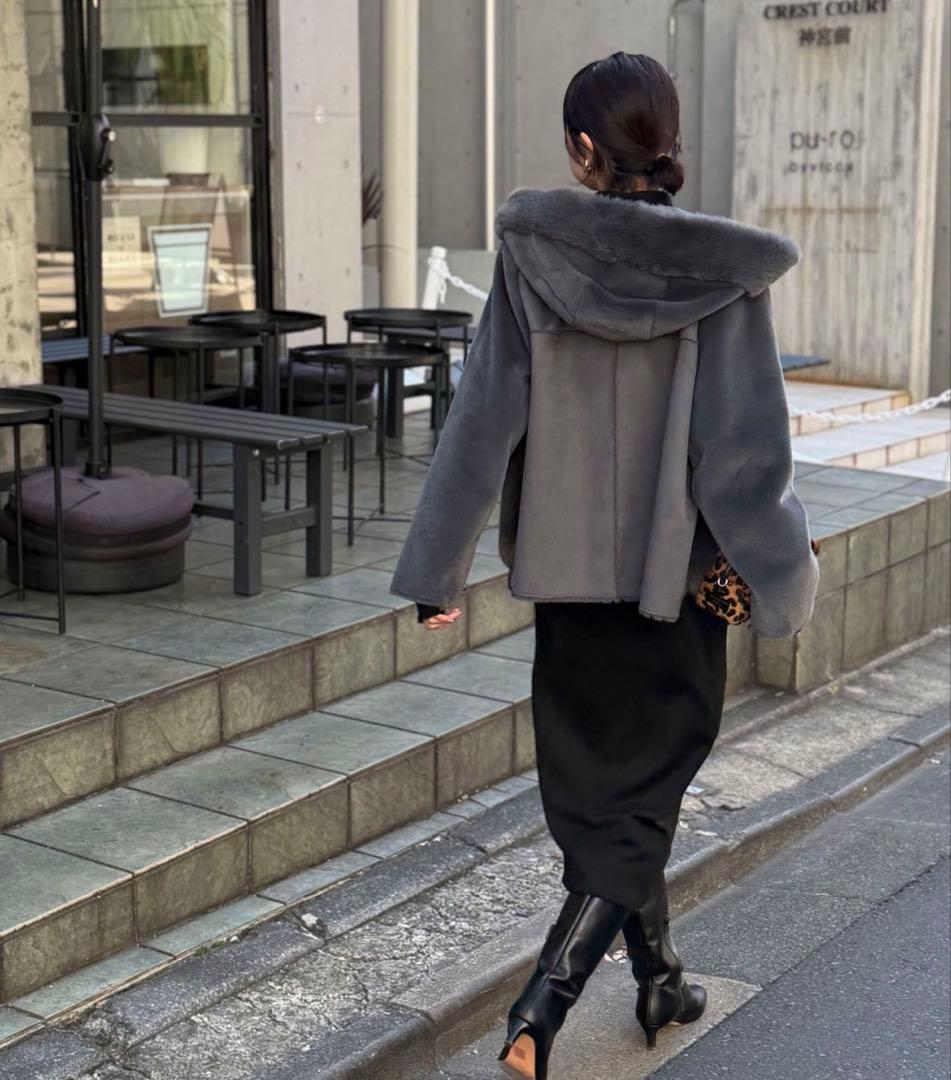 NOLLEY'S エコファー×ムートンジャケット