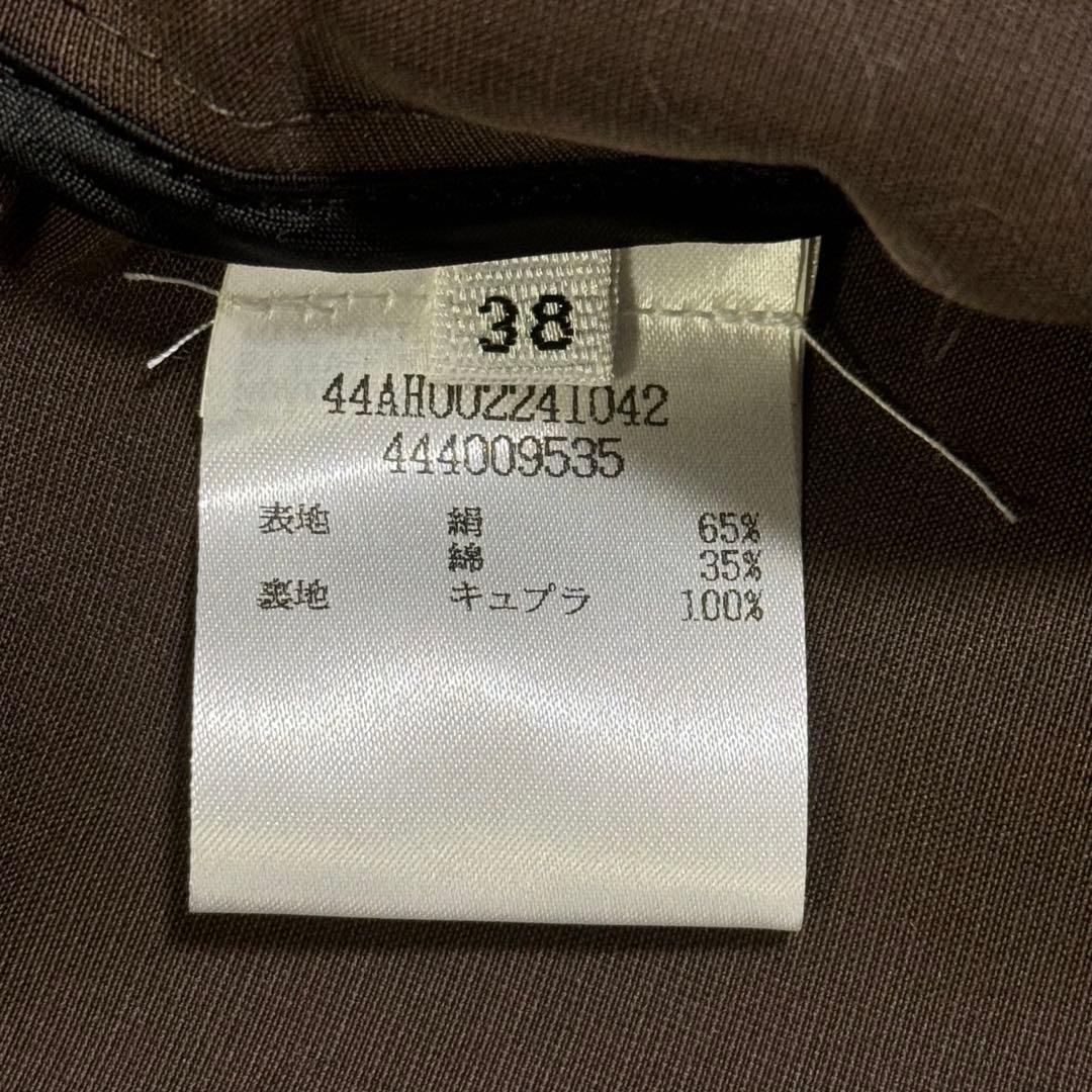 VIKTOR & ROLF ブラウン トレンチコート シルク絹 バルーン フレア