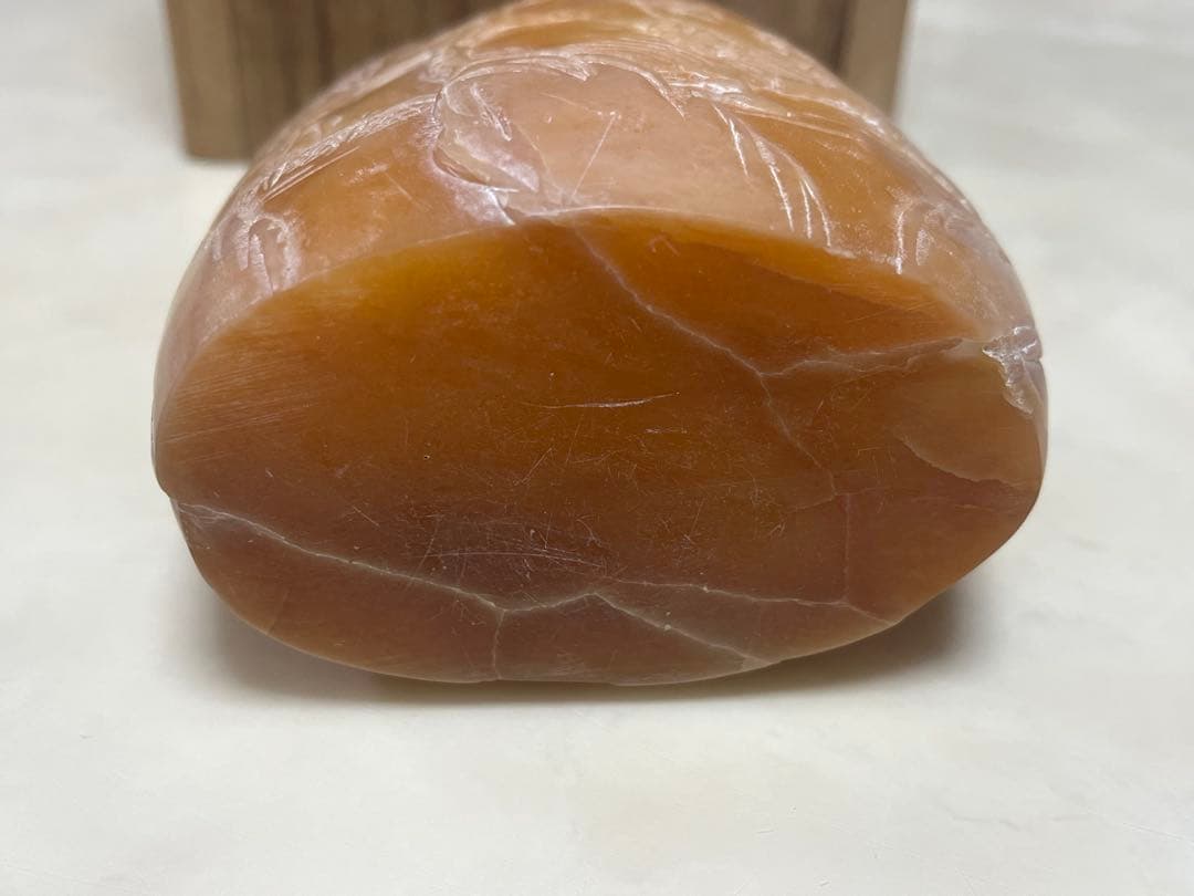 中国古玩 寿山石 寿山連江黄凍石 浮彫印材