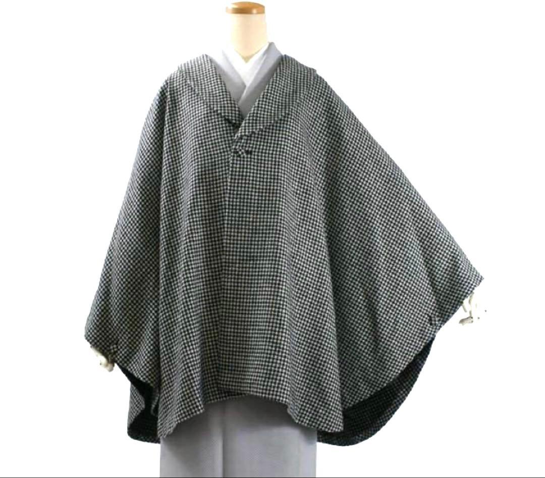 ヒロミチナカノ ファー　ケープ　コート　ポンチョ　着物　千鳥　ドット　オシャレ