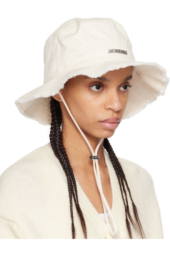 JACQUEMUS ホワイト バケットハット ジャックムス