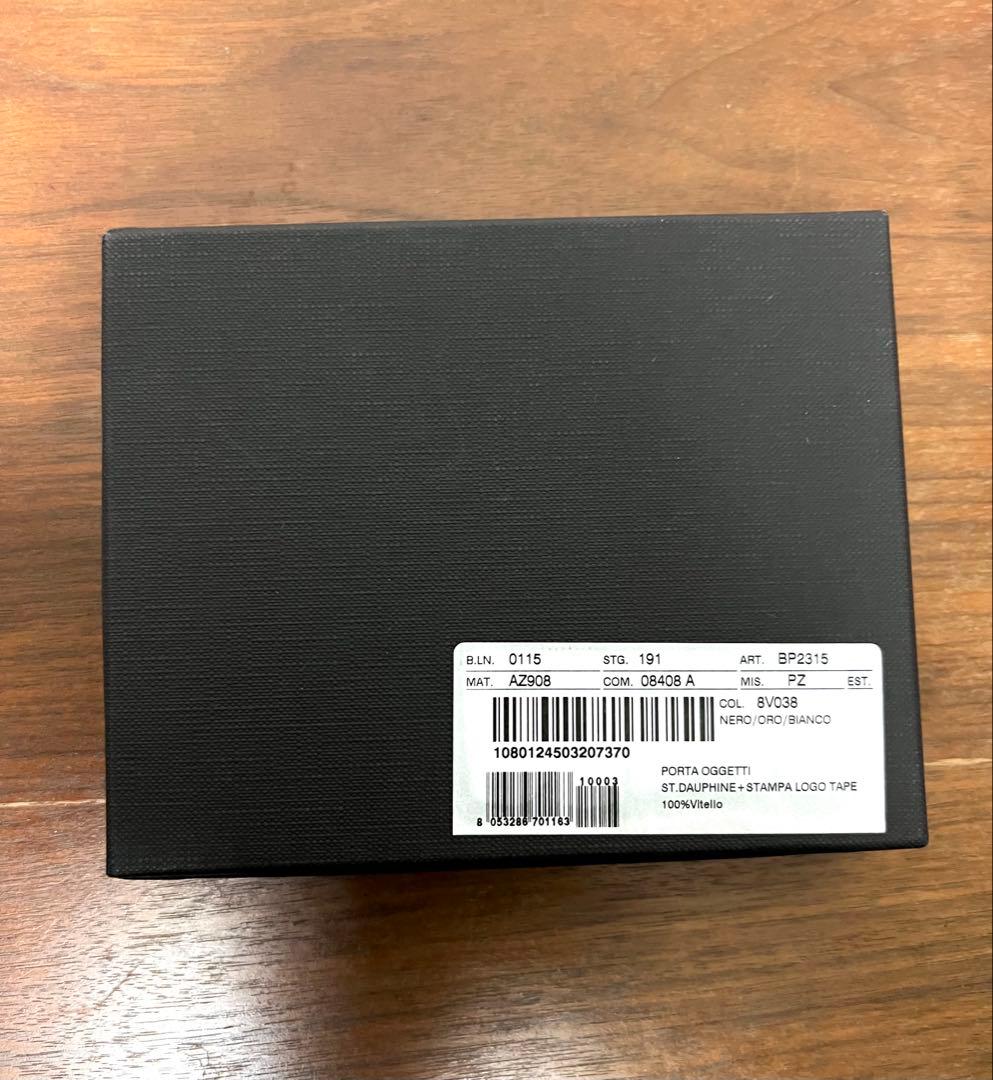 DOLCE&GABBANA ストラップ付き レザー ミニ ウォレット 財布