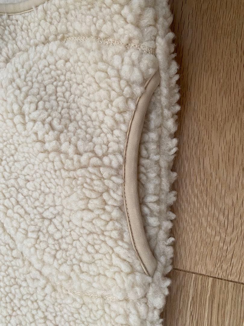 未使用タグ付き ジムフレックス ボアベスト くるみボタン フード 12