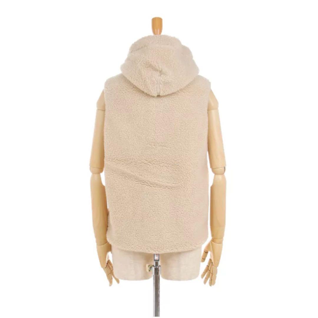 未使用タグ付き ジムフレックス ボアベスト くるみボタン フード 12