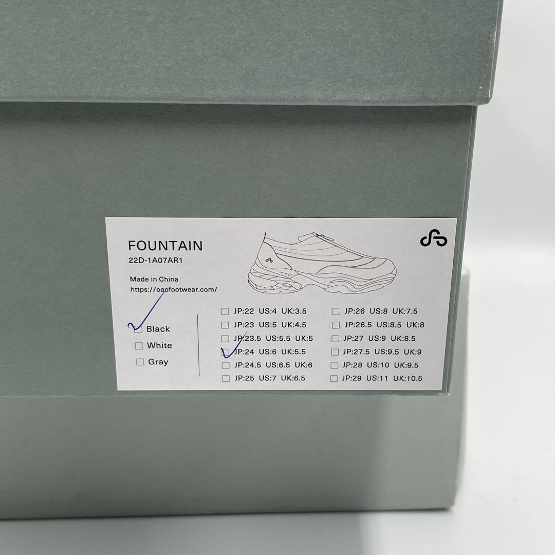 未使用級✨OAO FOUNTAIN センタージップ　厚底 スニーカー　24cm