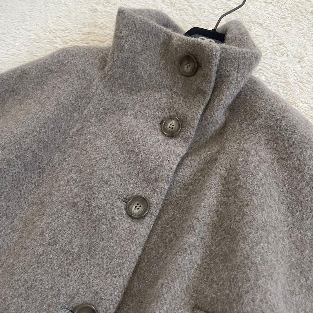 極美品　23AW ルーニィ　スタンドカラードルマンコート ショートコートポンチョ