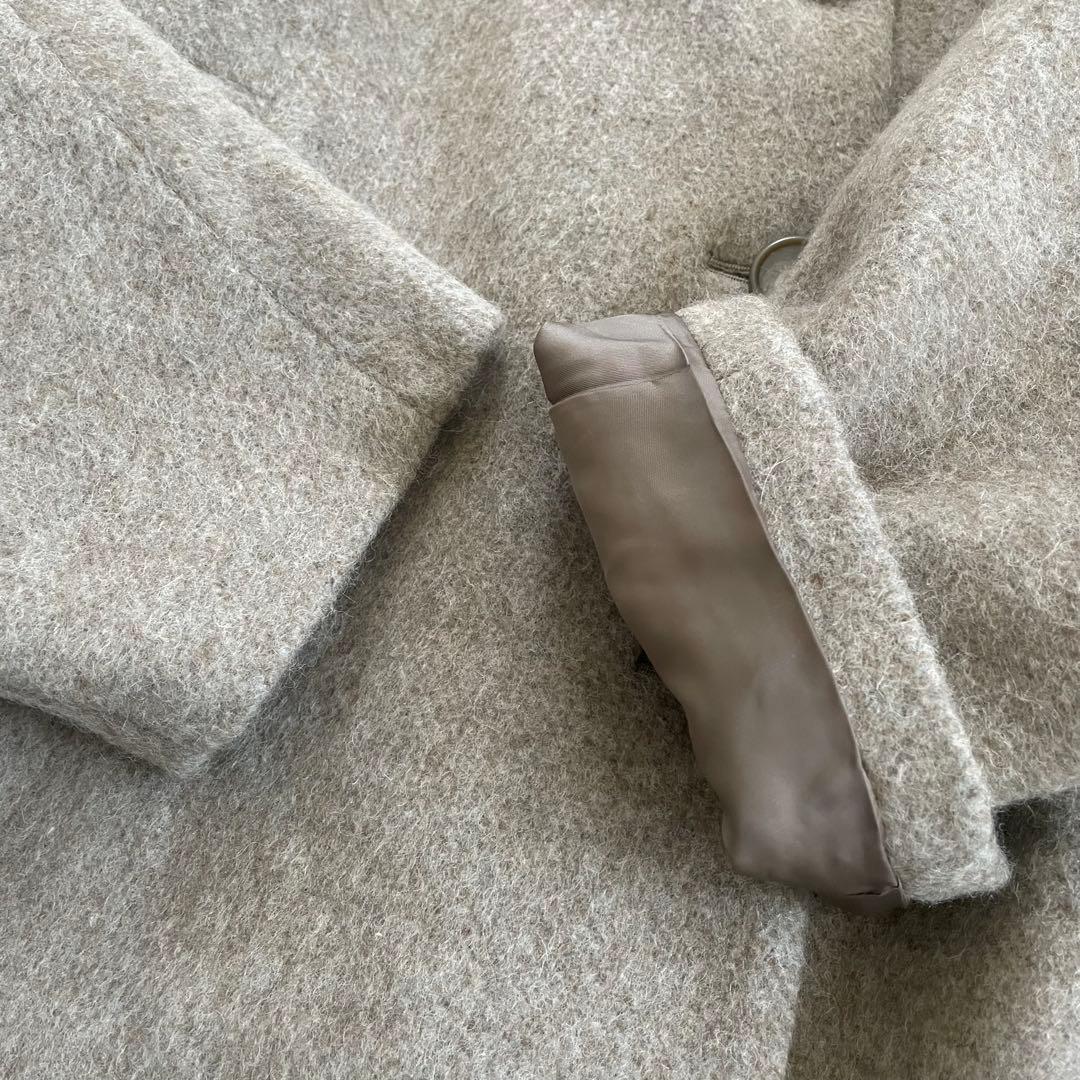 極美品　23AW ルーニィ　スタンドカラードルマンコート ショートコートポンチョ