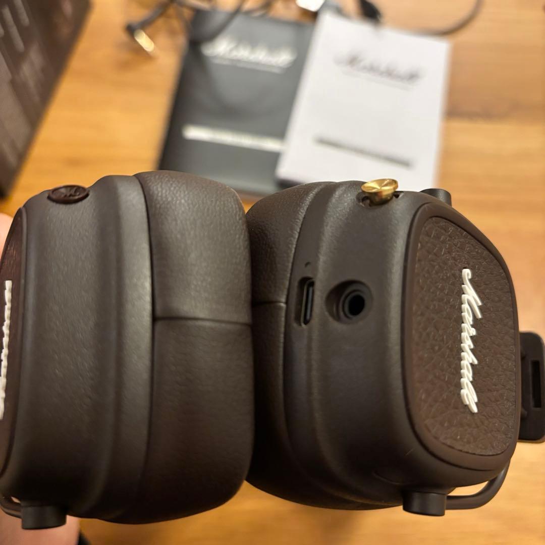 最終価格　Marshall Major V ワイヤレスヘッドホン ブラウン