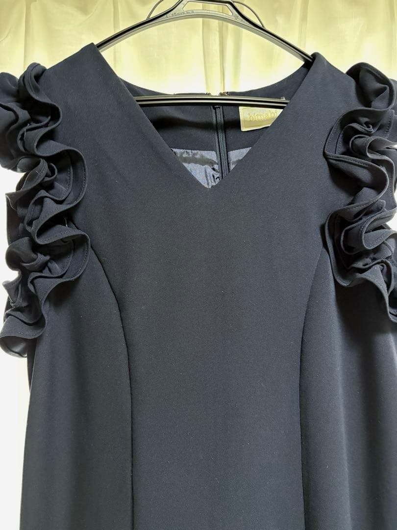 【bitnabi】ビンナビ　par-langドレス　ネイビー　授乳服　ワンピース