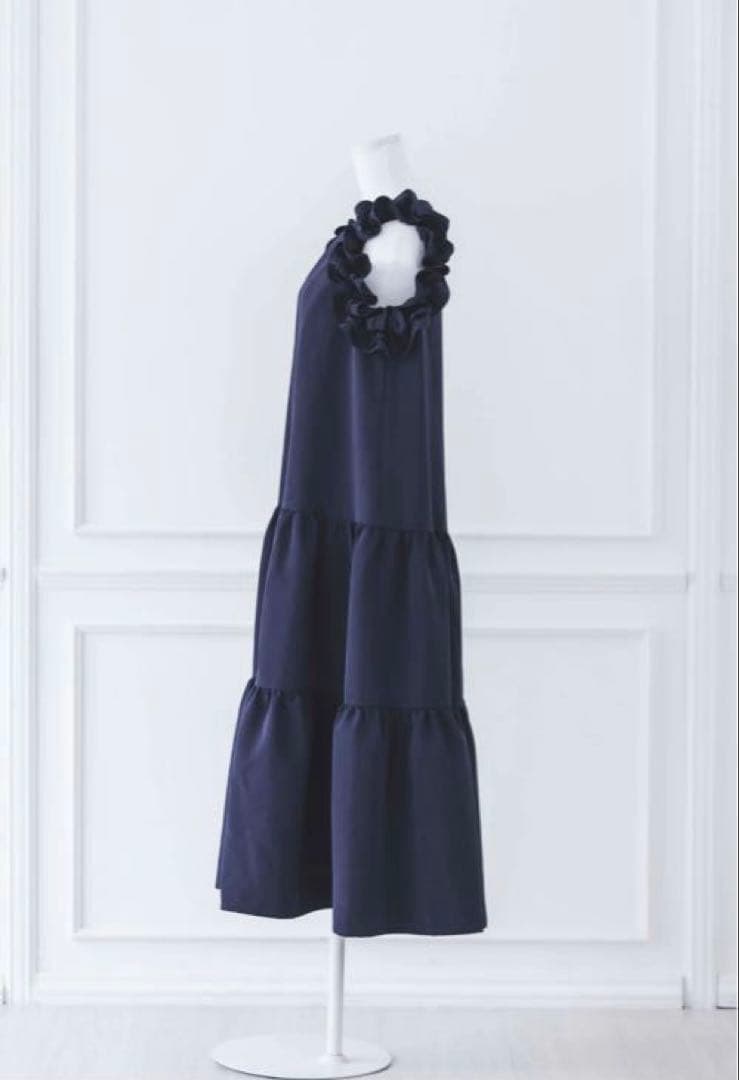 【bitnabi】ビンナビ　par-langドレス　ネイビー　授乳服　ワンピース