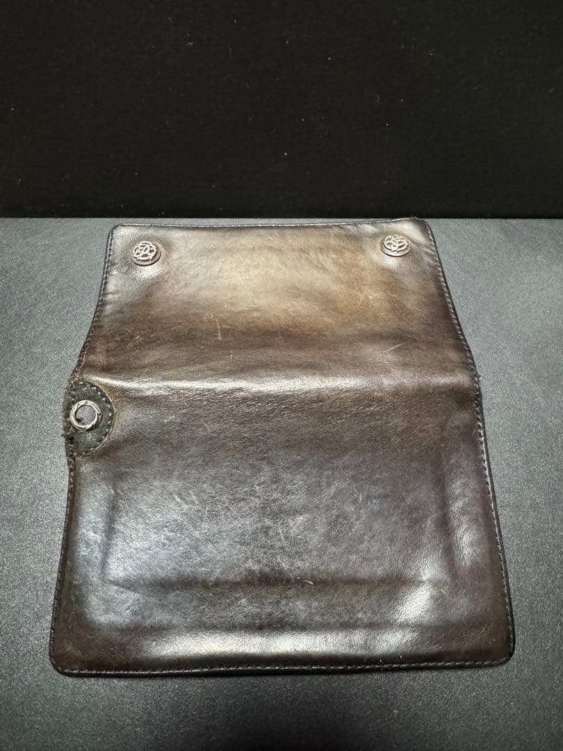 クロムハーツ 1zip フローラル ボタン トラッカー ウォレット