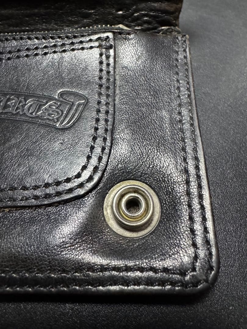 クロムハーツ 1zip フローラル ボタン トラッカー ウォレット