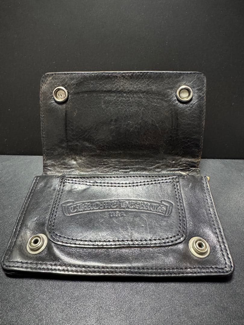 クロムハーツ 1zip フローラル ボタン トラッカー ウォレット