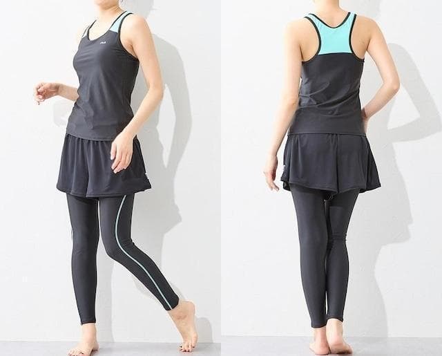 新品☆4L♪フィラFILA♪水陸両用4点セット♪フィットネスにも♪☆a943