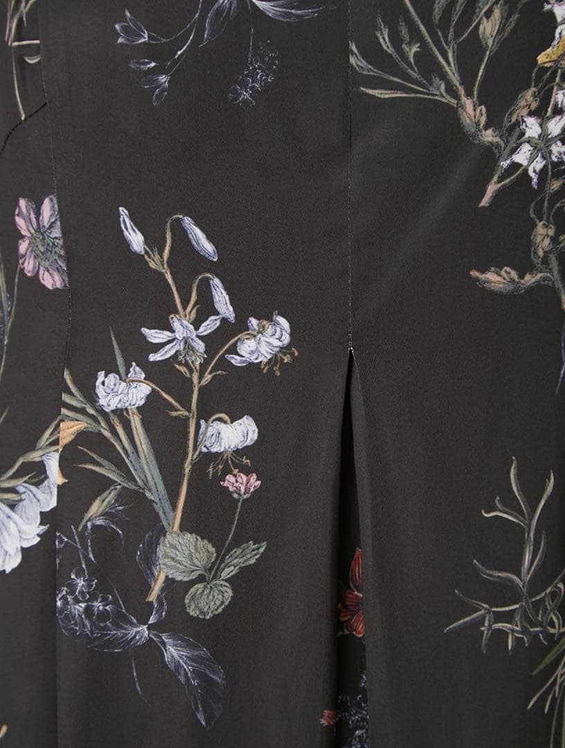 FRAY I.D ボタニカルプリントキャミソールワンピース　ブラック