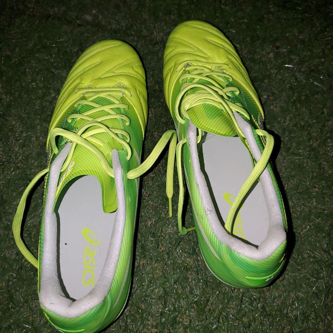ASICS サッカーシューズ スパイク ネオンイエロー
