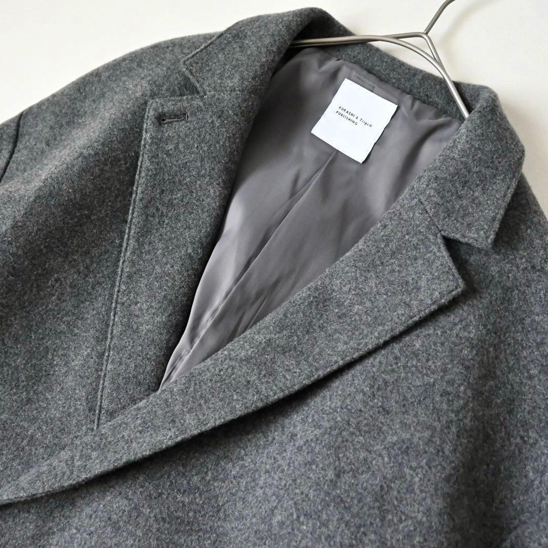 北欧、暮らしの道具店 3WAYアレンジ襟のかろやか チェスターウールコート