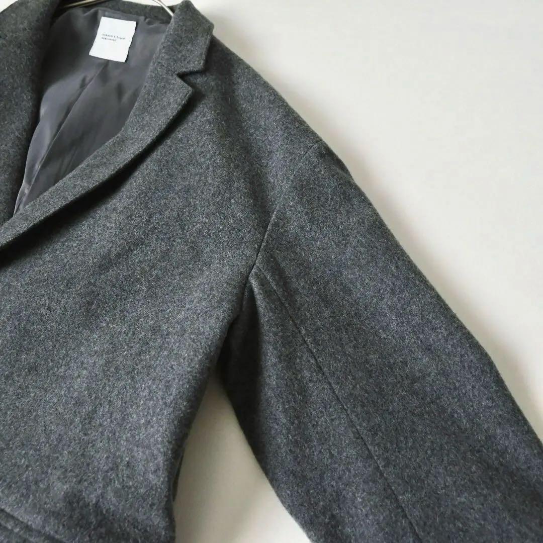 北欧、暮らしの道具店 3WAYアレンジ襟のかろやか チェスターウールコート