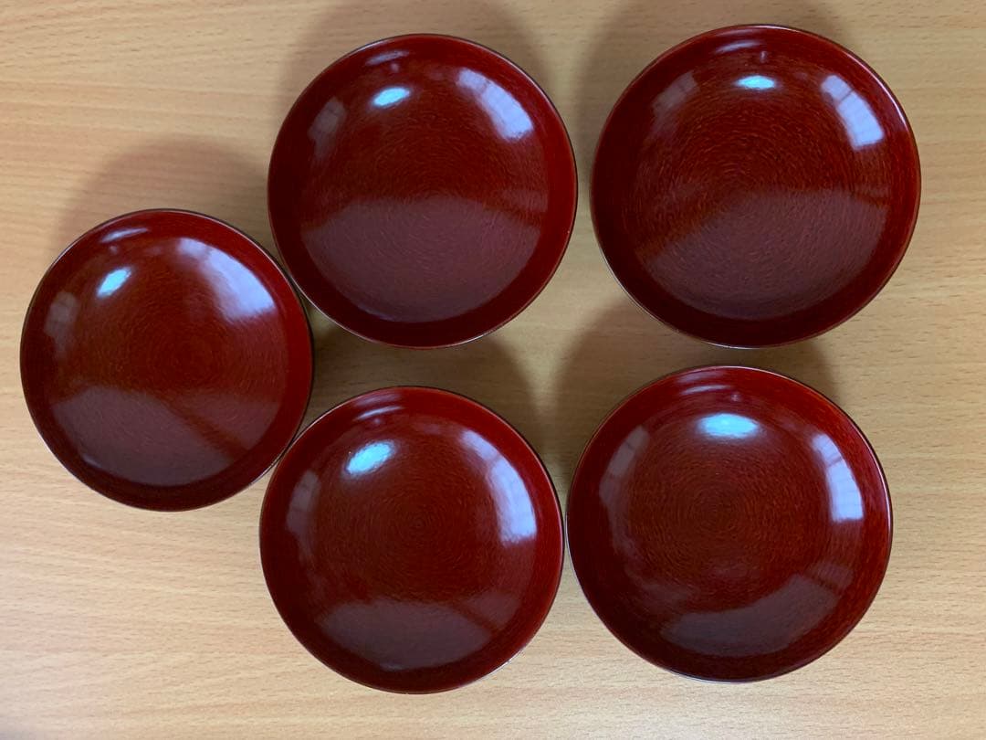 独楽塗 こま塗り 漆器 お椀 蓋付き 4個セット