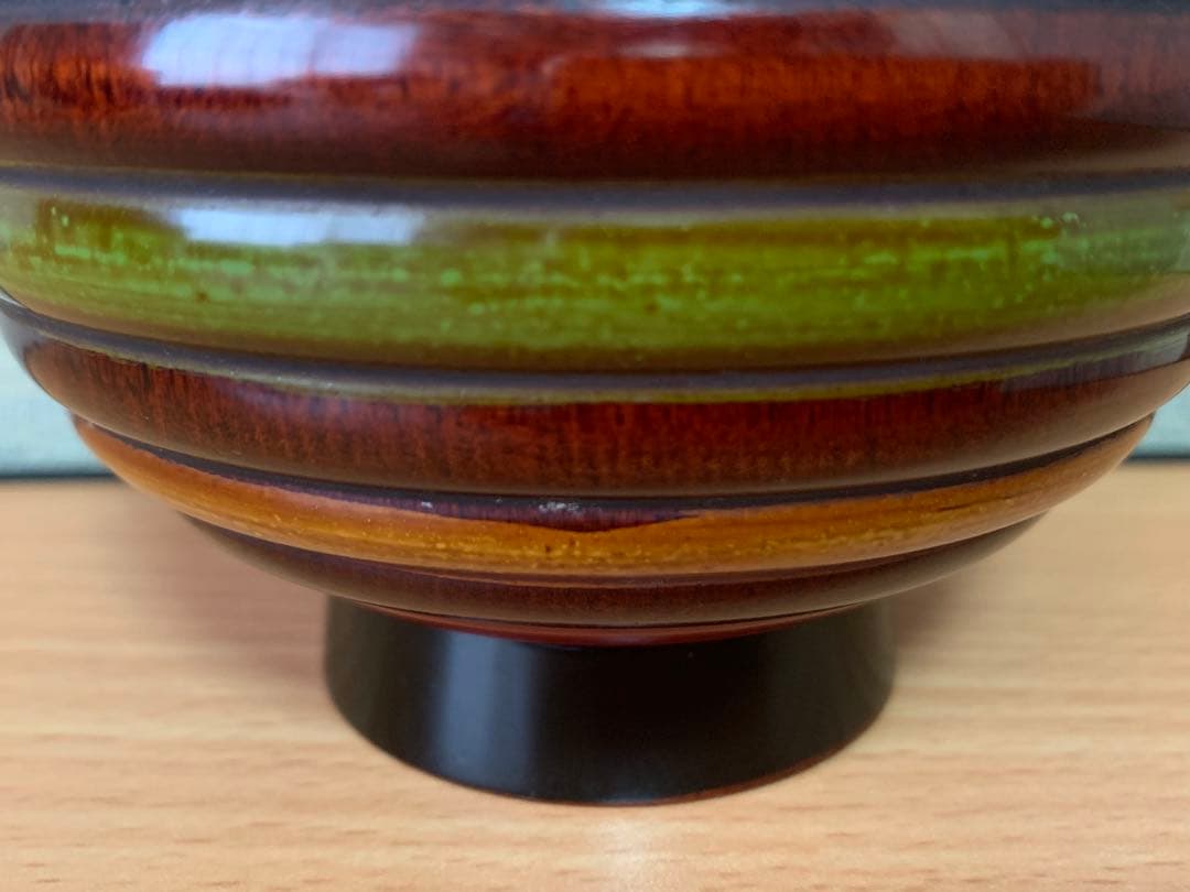 独楽塗 こま塗り 漆器 お椀 蓋付き 4個セット