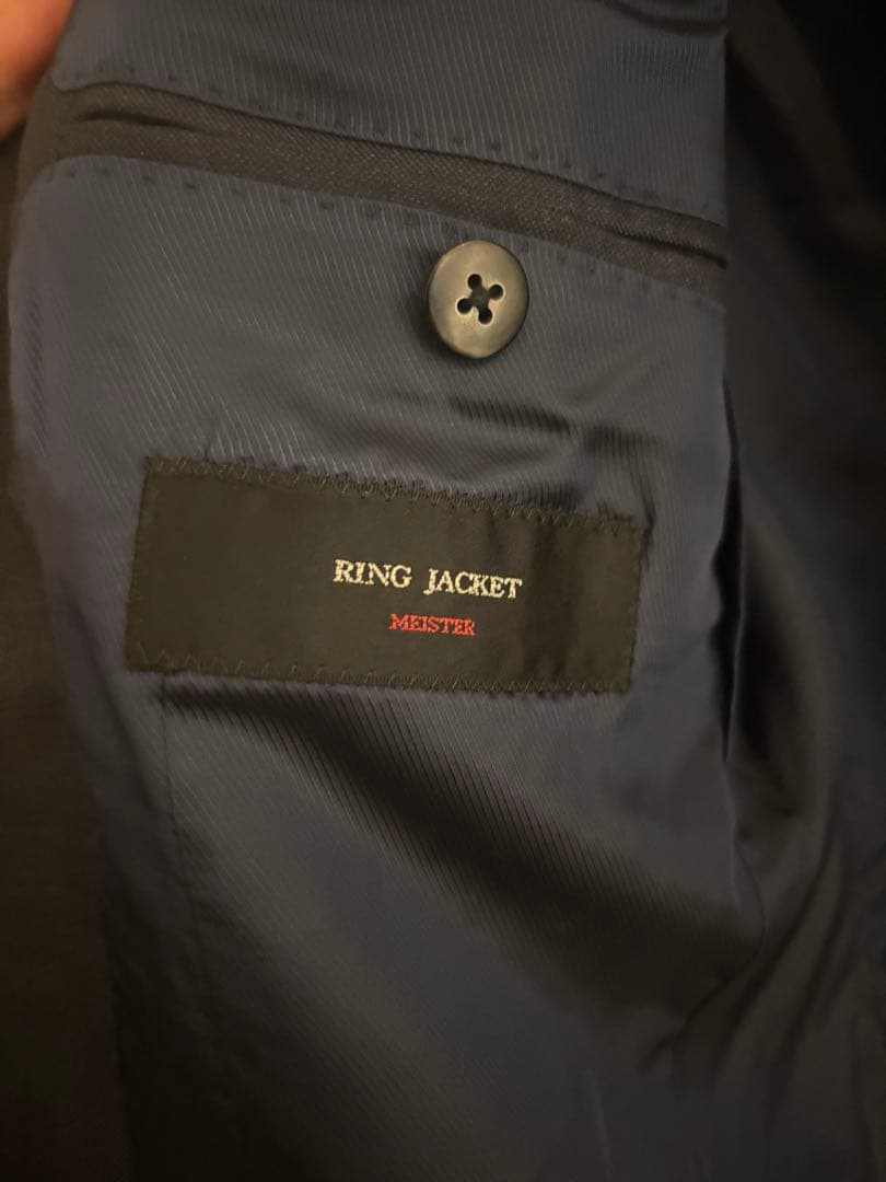 RING JACKET MEISTER ネイビー スーツ42