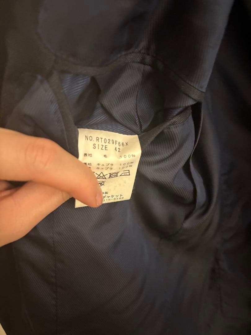 RING JACKET MEISTER ネイビー スーツ42