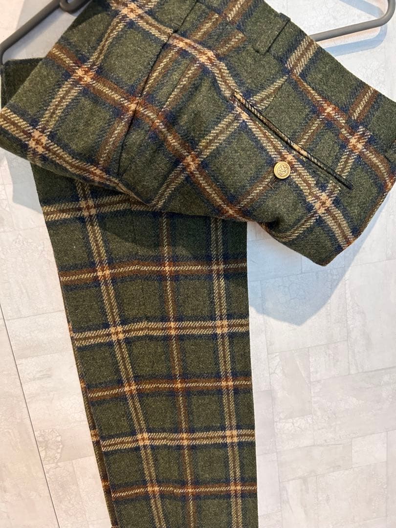 はいやーページ スコティッシュ メンズ スーツ ブレザー&ベストセット