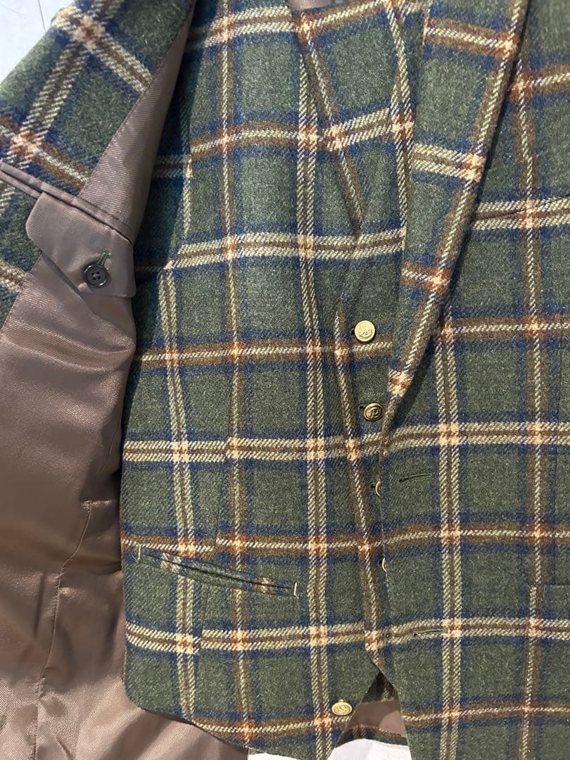 はいやーページ スコティッシュ メンズ スーツ ブレザー&ベストセット