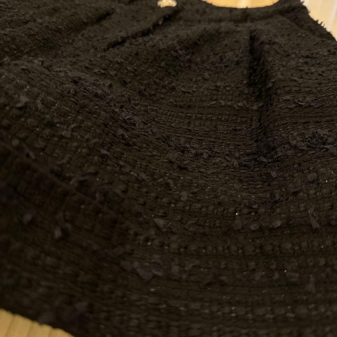 【美品】BALMAIN(バルマン)ツイード ハイウェスト ショートパンツ 34