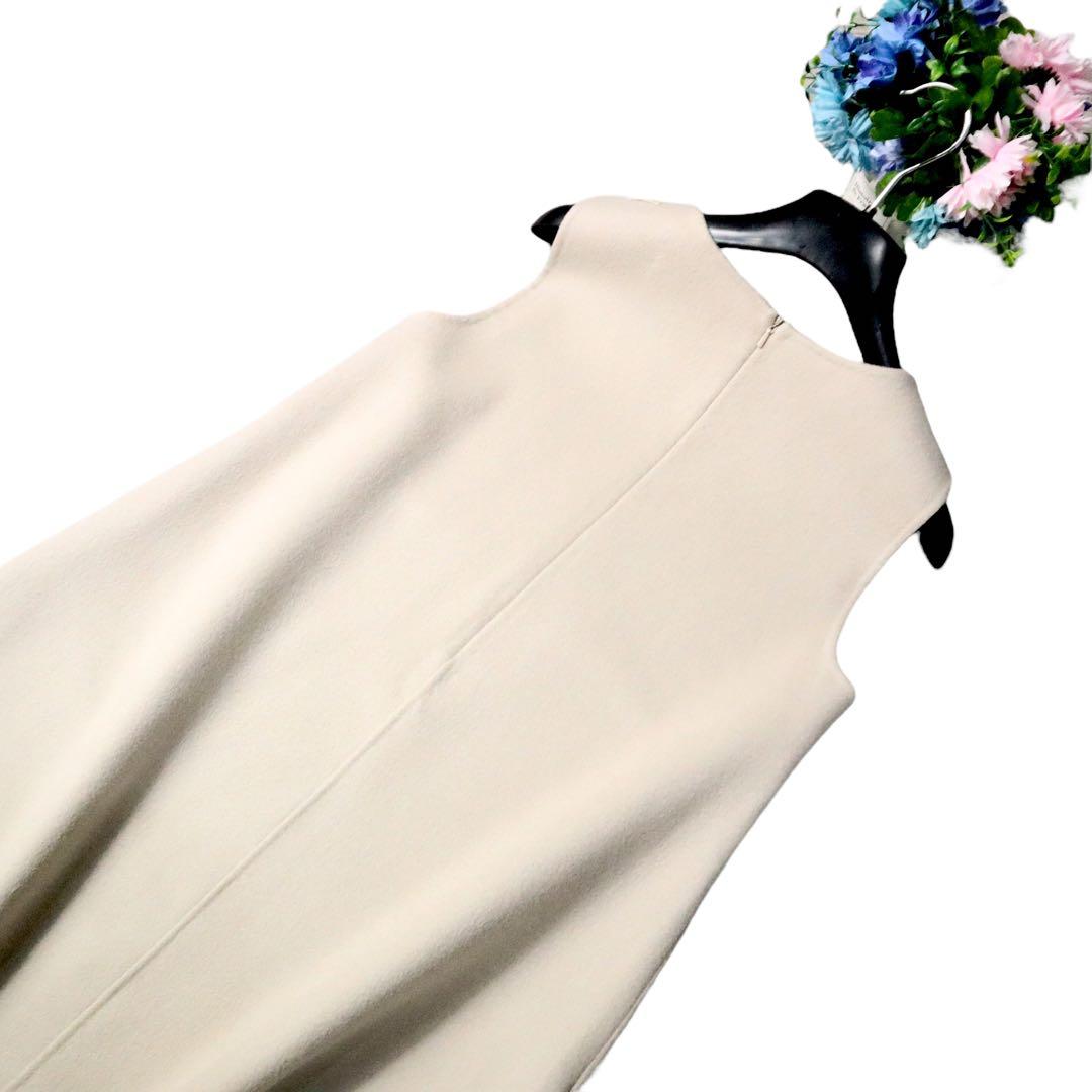 MaxMara 【最高級】クチートアマーノ バルーンダブルフェイスワンピース