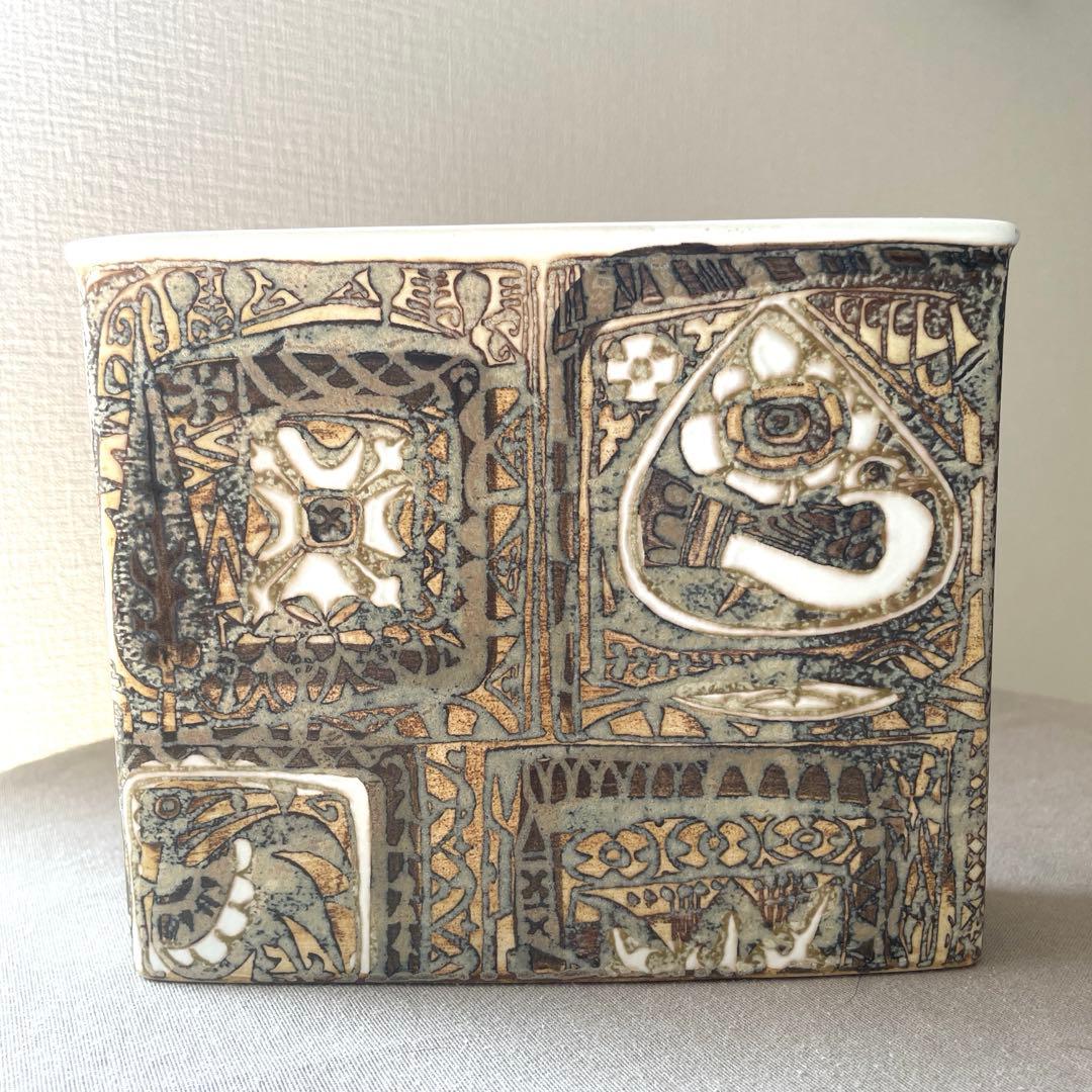 ロイヤルコペンハーゲンBACA フラワーベース 花瓶 鳥柄 北欧インテリア