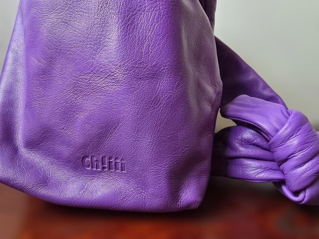 バッグ chiiiibag String Kinchaku purple