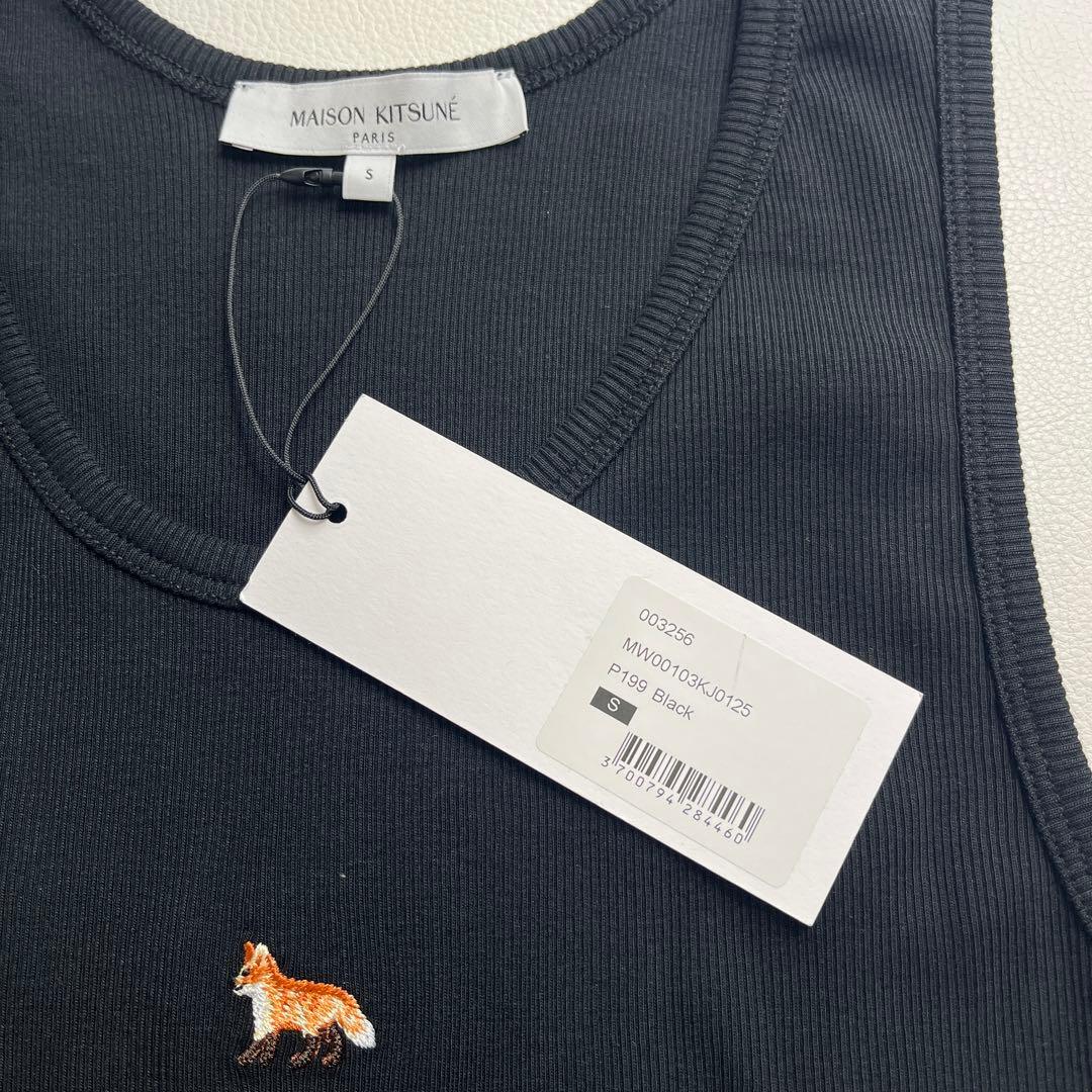 メゾンキツネ タンクトップ MAISON KITUNE ブラック