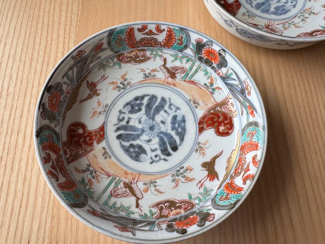 【きなこ様限定】古伊万里 赤絵金彩 染付皿（江戸後期）｜Pro Antique
