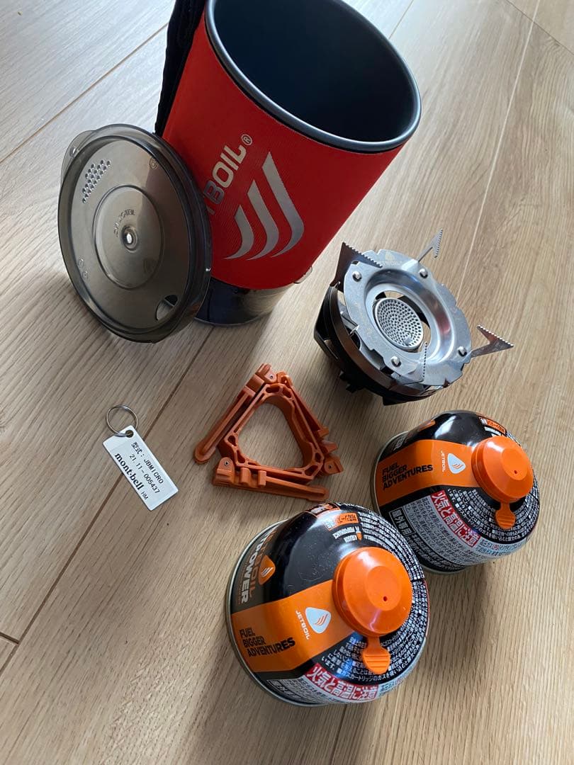 【ぱぴぷぺぽ】JETBOIL ジェットボイル　マイクロモ　ガス缶2個付き