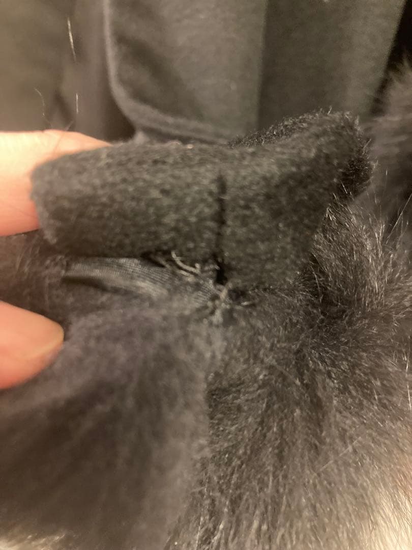 バルマン ポンチョコート 羽織 ファー カシミヤ フォックス