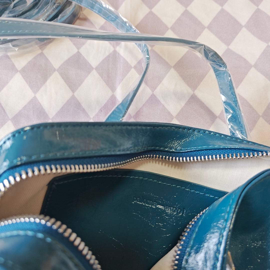 Paloma Wool レザーショルダーバッグ 青