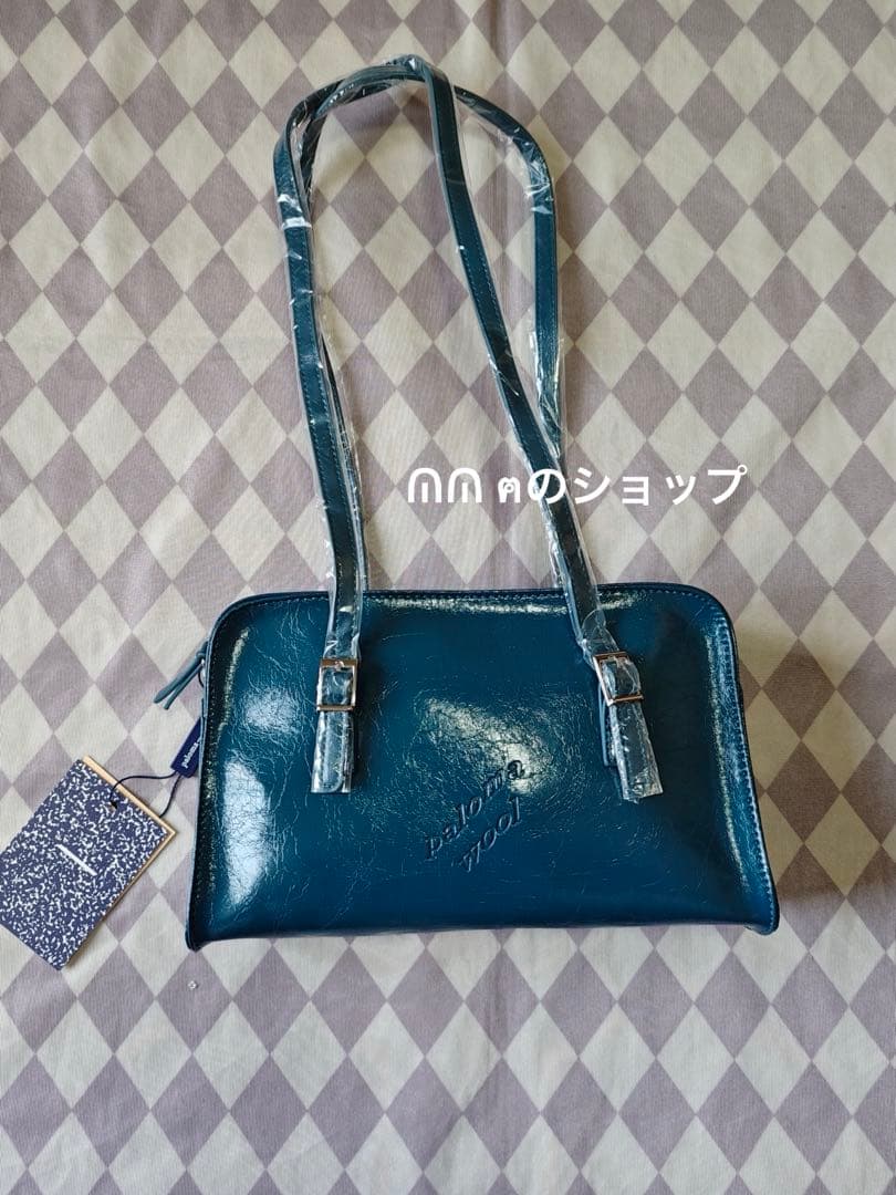 Paloma Wool レザーショルダーバッグ 青
