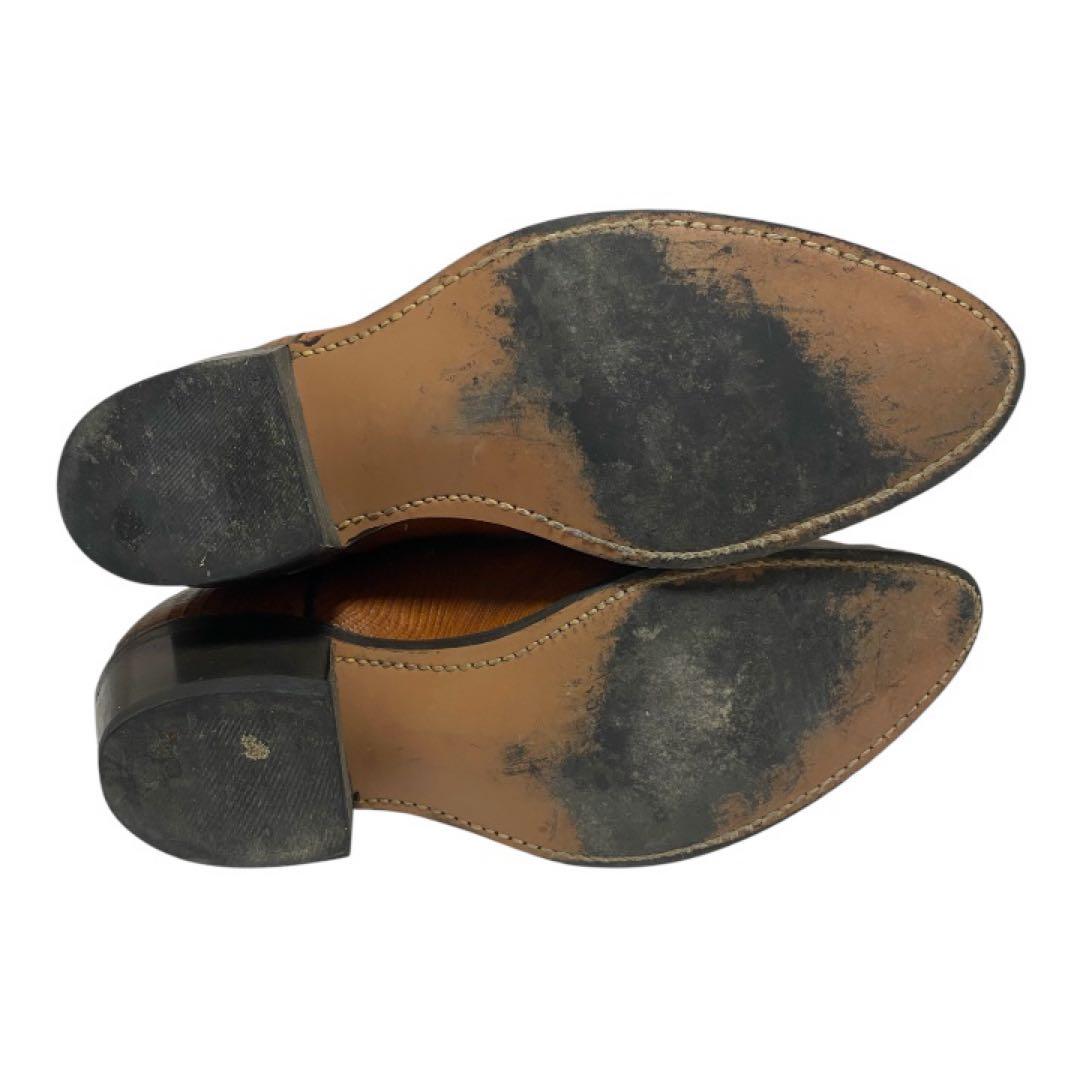 【希少】TEXAS 本革 リザード型押し ウエスタンブーツ 91/2EE