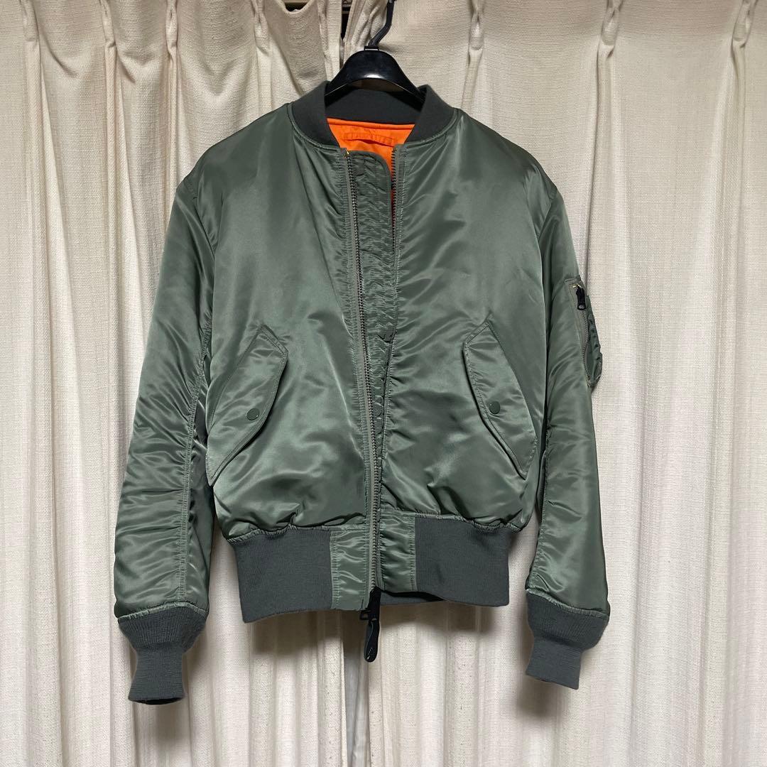 ALPHA MA-1 縦ステッチ　スティーブマックイーンモデル　ハンターモデル