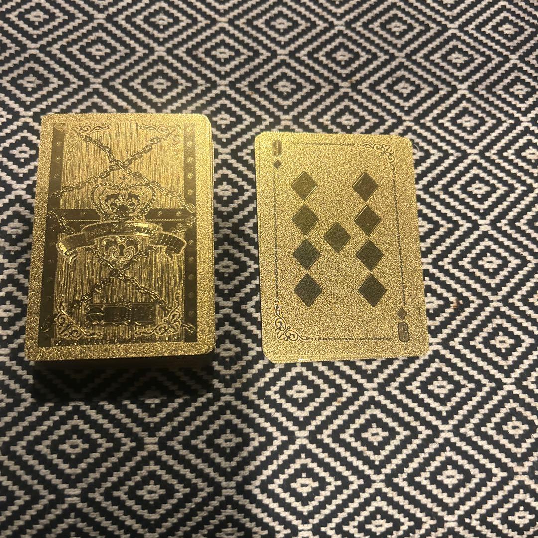 ワンピース　金色トランプカードセット　激レア