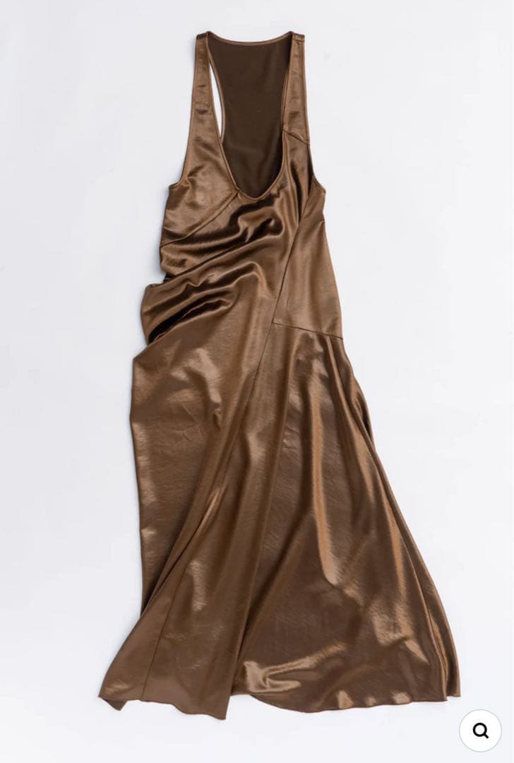 PRANK PROJECTサテン ドレープ タンクドレス／36 試着のみ・美品