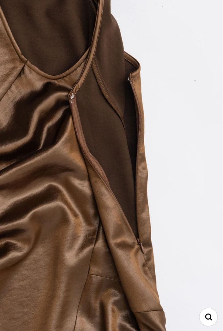 PRANK PROJECTサテン ドレープ タンクドレス／36 試着のみ・美品